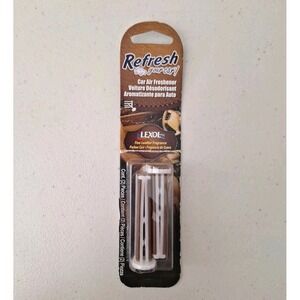 RARE 2-Pack LEXOL LEATHER Refresh Your Car Vent Clip Air Fresheners NEW SEALED